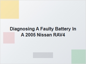 Diagnosing a Rav4 Battery Fault